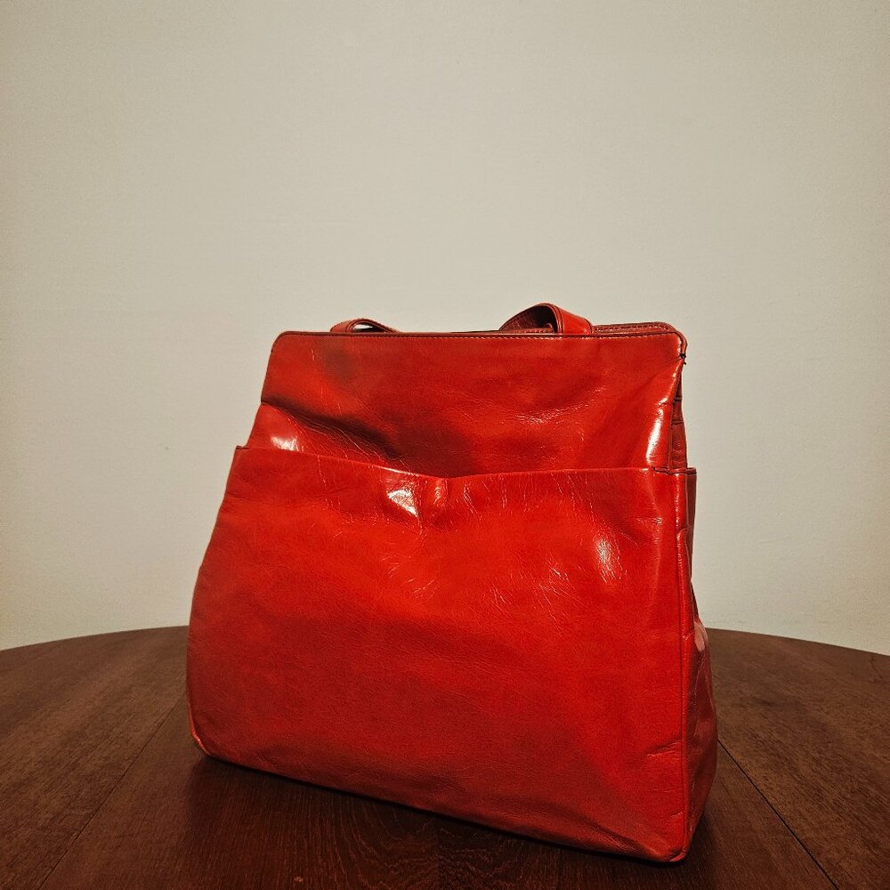 HOBO ENDEAVER TOTE (bright orange-red) – BRAND NEW!!!